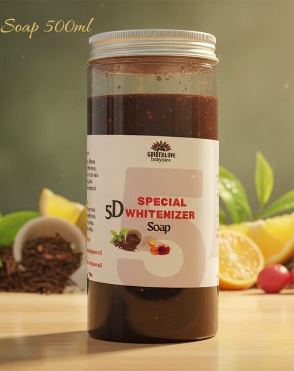 5D  special whitenizer soap is relevant for skin  nourishment, removes stretch marks reduces pigmentation, dark spots , rashes, body spots and skin discoloration.