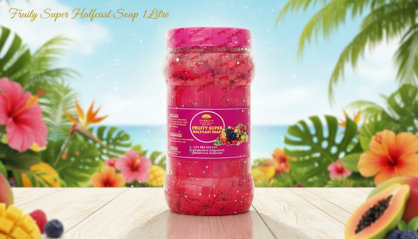 Fruity Super Halfcast Soap (1litre)